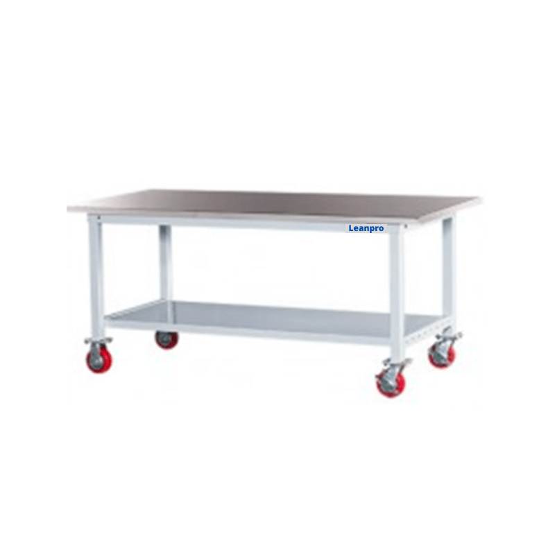 Bàn thao tác mặt bàn inox