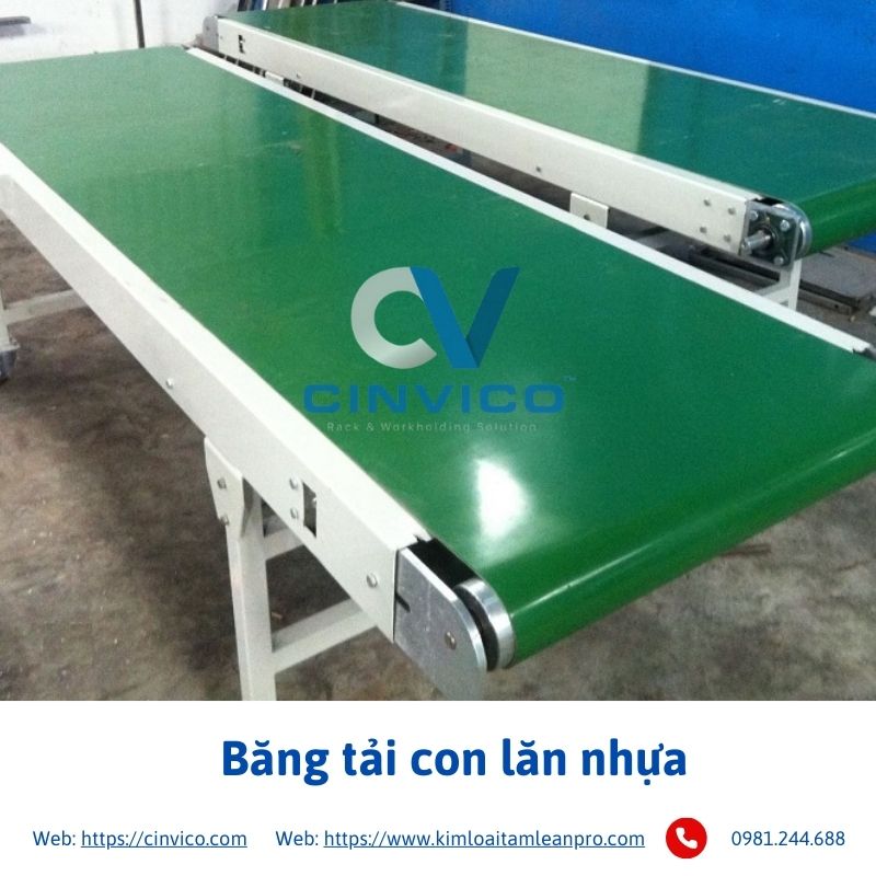 Băng tải con lăn nhựa