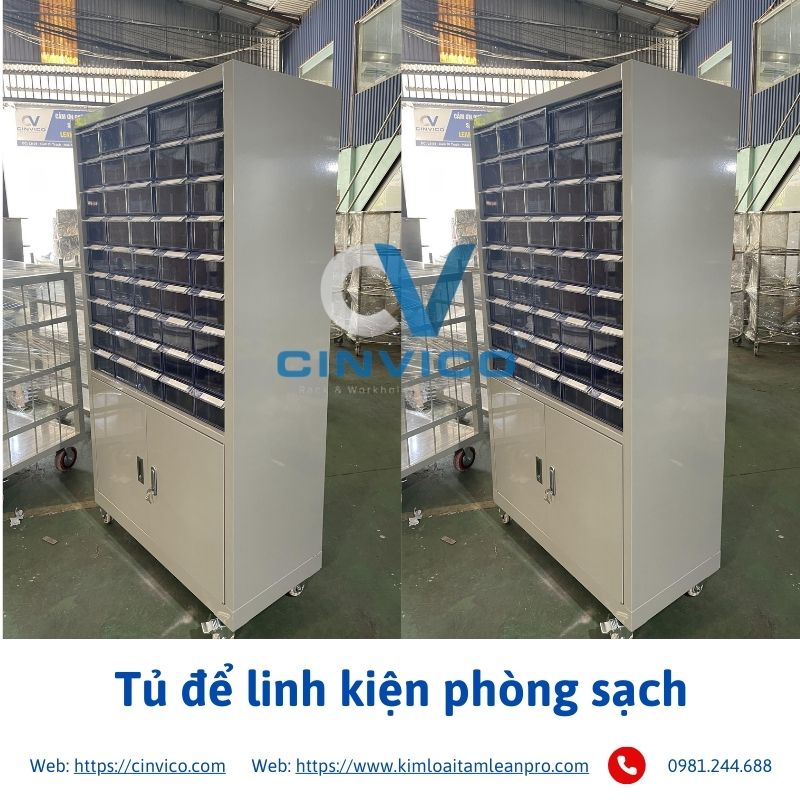 Tủ để linh kiện phòng sạch