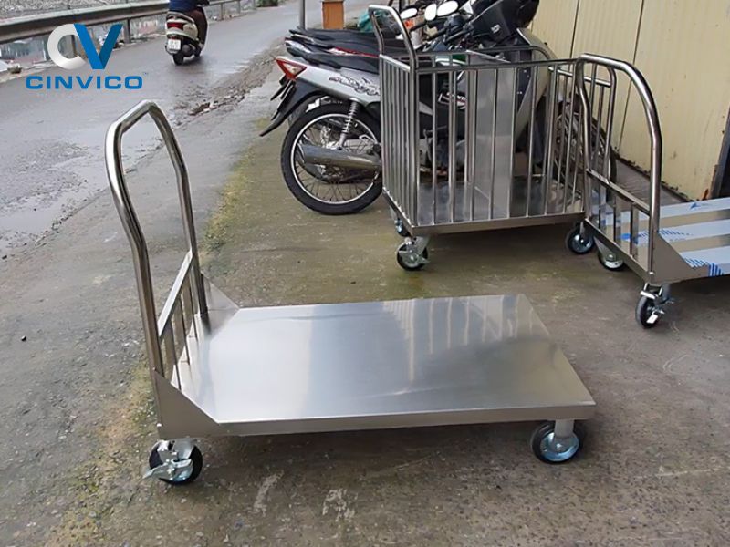 Ưu điểm của xe đẩy Inox 304
