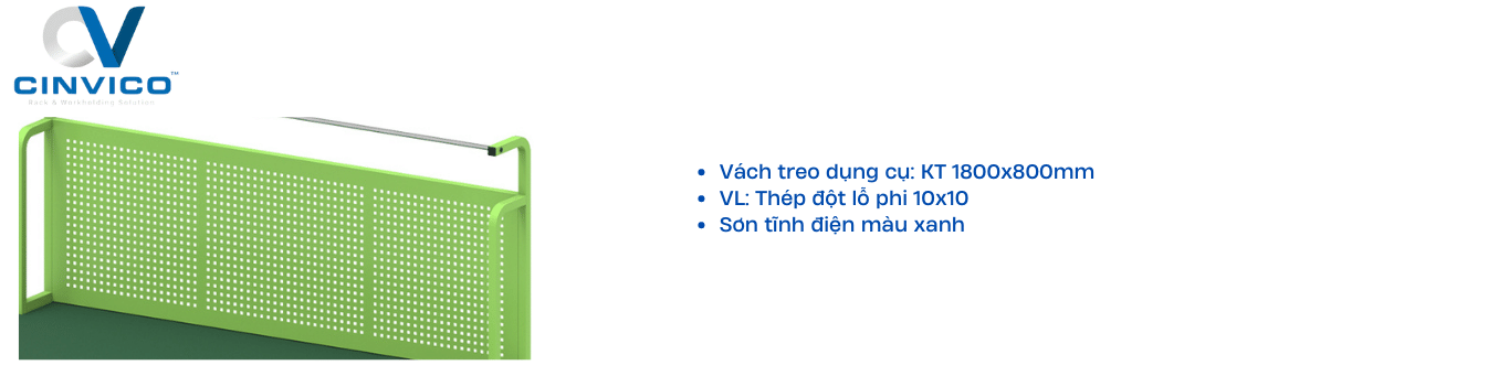 Giá treo dụng cụ bàn thao tác chống tĩnh điện BTT-LP14