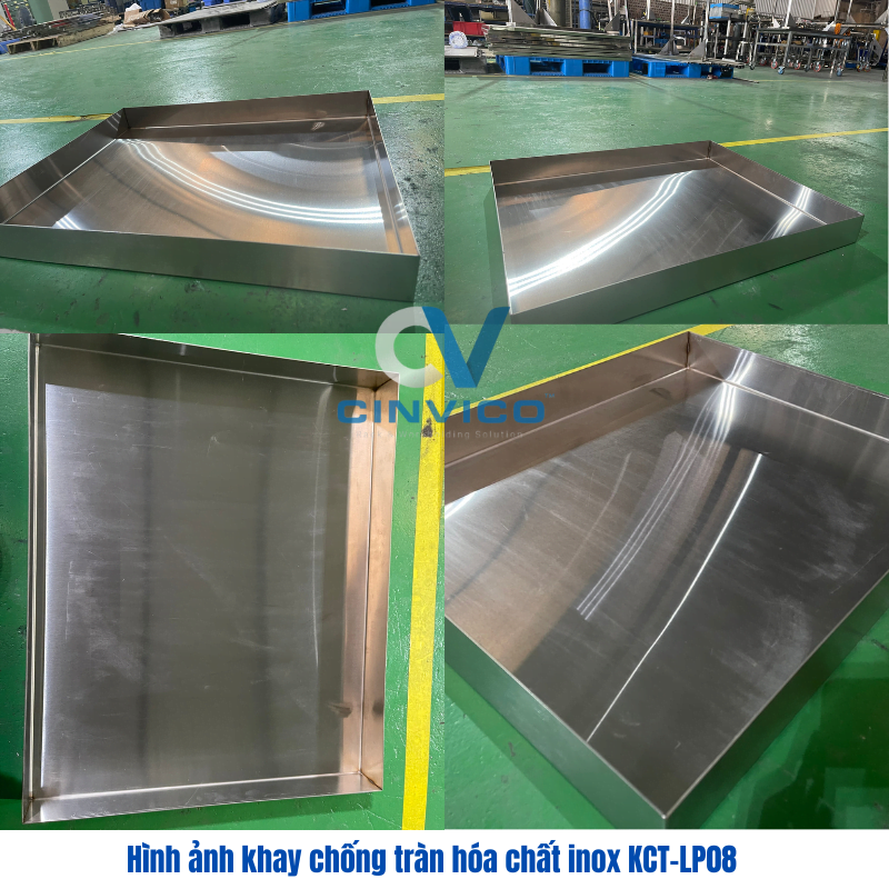 Hình ảnh khay chống tràn inox 