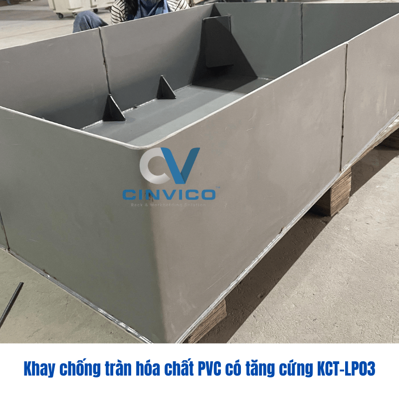 Khay chống tràn PVC tăng cứng KCT-LP03