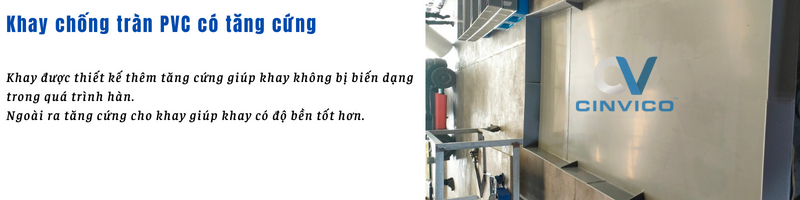Khay chống tràn PVC có tăng cứng