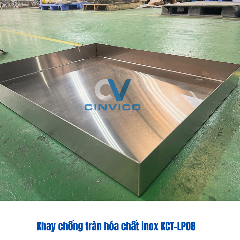 Khay chống tràn hóa chất inox KCT-LP08