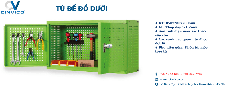tủ để đồ dưới leanpro 