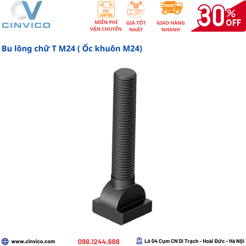 Bu Lông chữ T M24