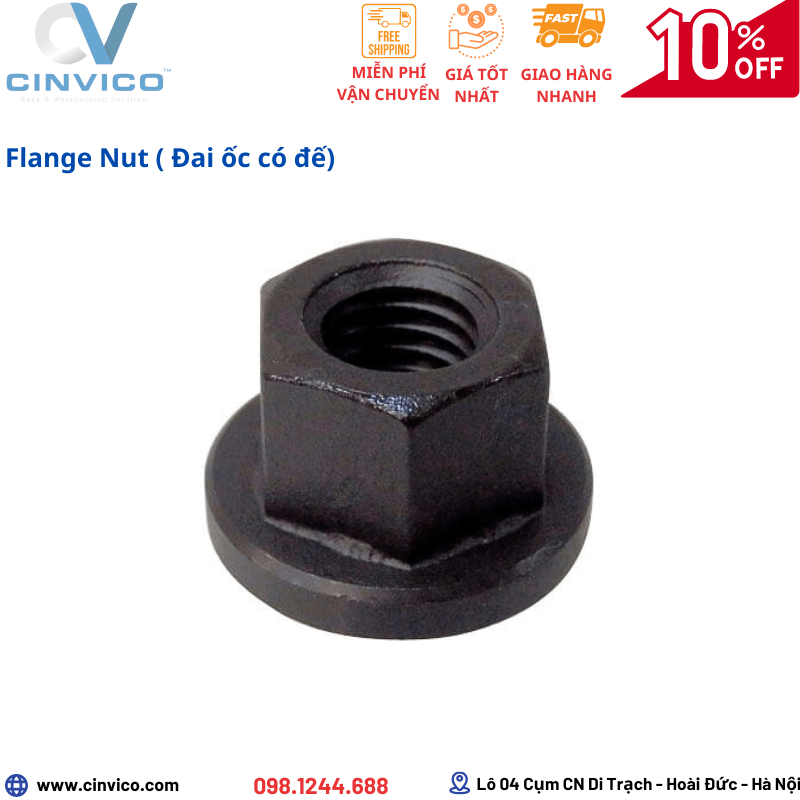 Flange Nut ( Đai ốc có đế)