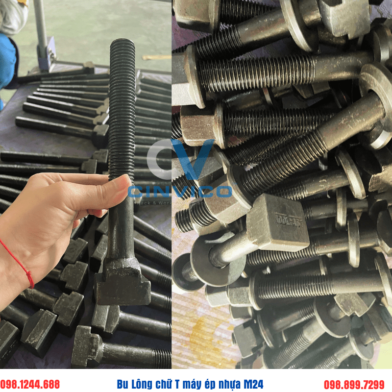 Bulong chữ T M24 máy ép nhựa, máy đột dập 