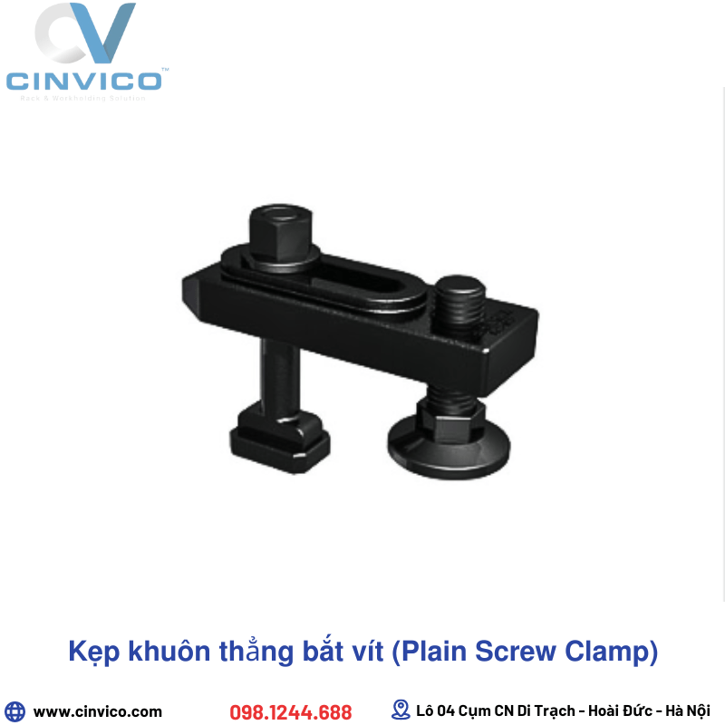 Kẹp khuôn thẳng bắt vít Plain Screw Clamp
