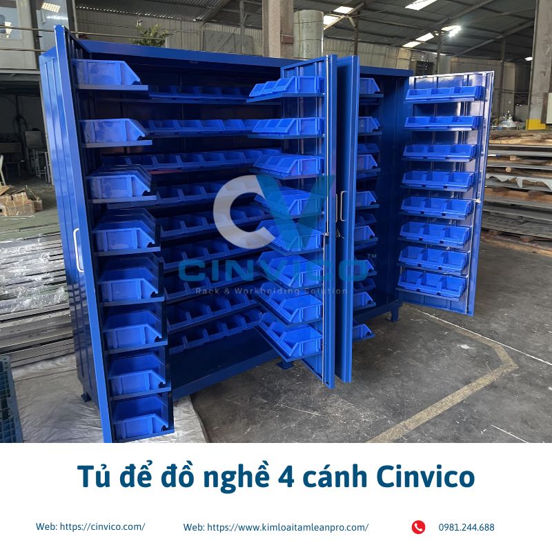 tủ để đồ nghề 4 cánh Cinvico