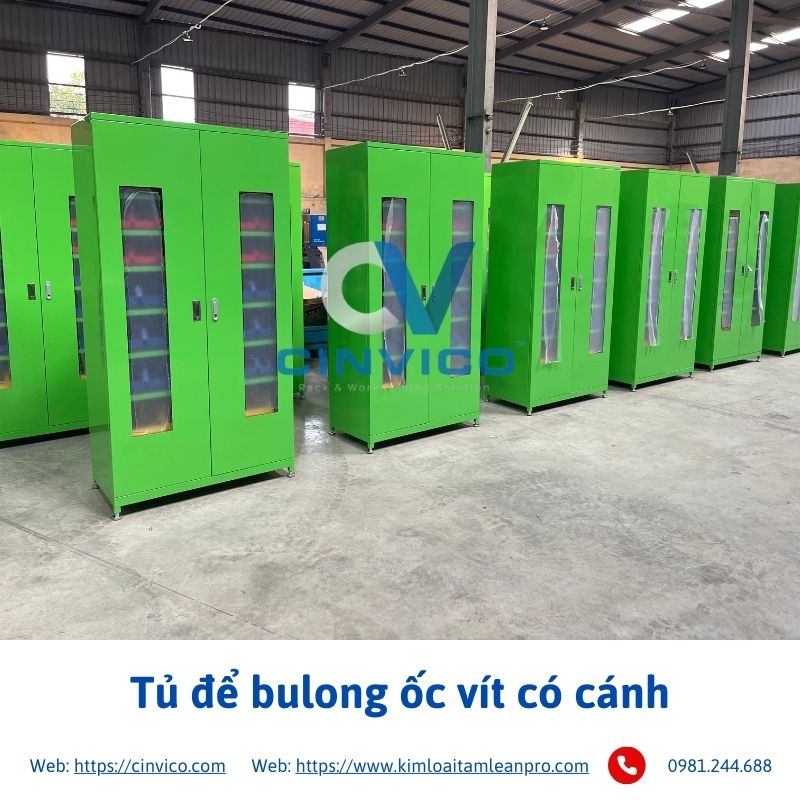 Tủ để bulong ốc vít có cánh