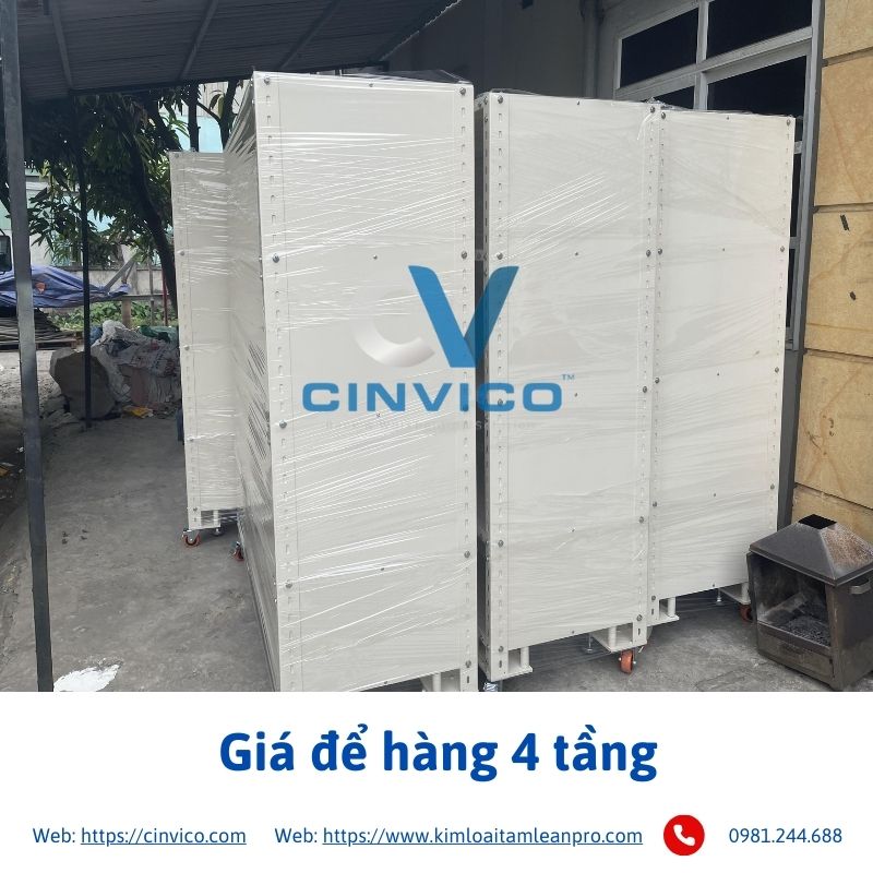 Giá để hàng 4 tầng