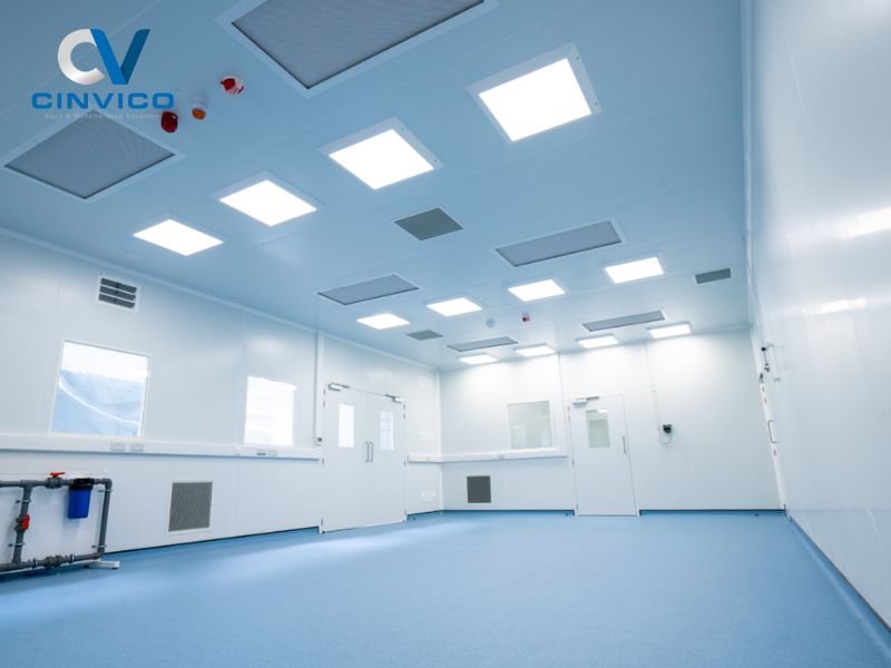 Quy cách sản xuất vách ngăn panel phòng sạch tại Cinvico 