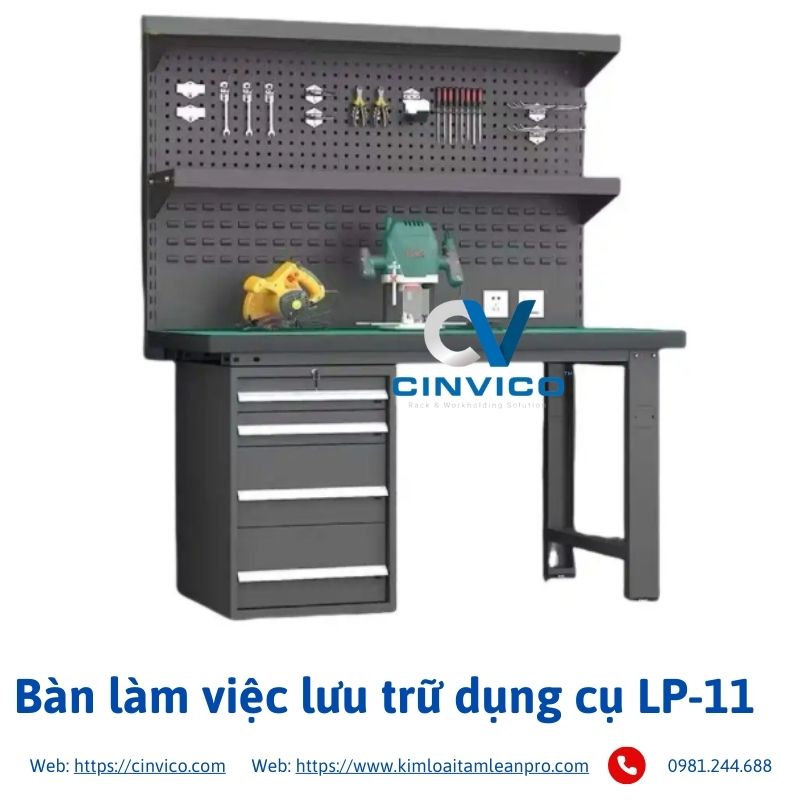 Bàn Làm Việc Lưu Trữ Dụng Cụ LP-11