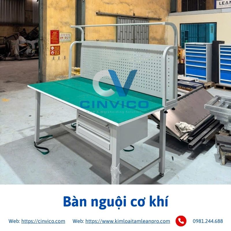Hình ảnh thực tế sản phẩm bàn nguội cơ khí tại Cinvico 