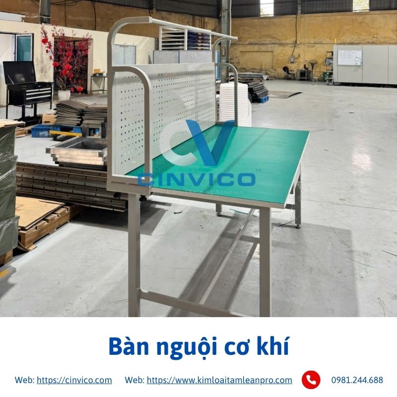 Hình ảnh thực tế sản phẩm bàn nguội cơ khí tại Cinvico 