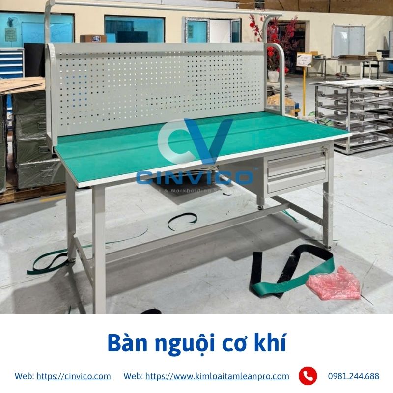 Hình ảnh thực tế sản phẩm bàn nguội cơ khí tại Cinvico 