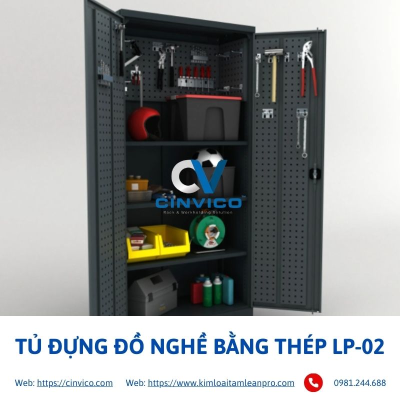 hình ảnh thực tế tủ đựng đồ nghề bằng thép lp-02 tại Cinvico