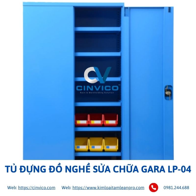 Tủ Đựng Đồ Nghề Sửa Chữa Gara LP-04