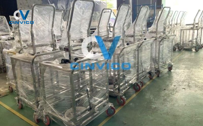 Top 7 loại xe đẩy 4 bánh được ưa chuộng nhất hiện nay - Hình 5 Xe đẩy bình khí