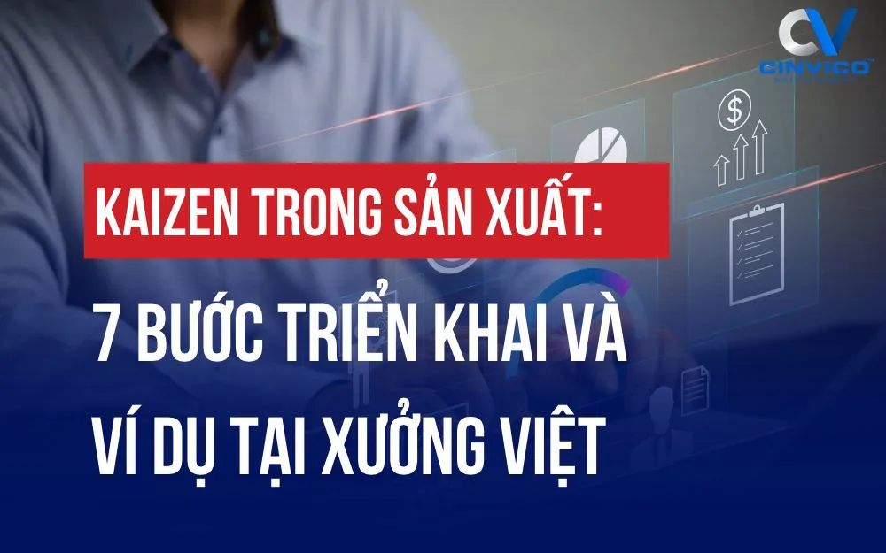 KAIZEN TRONG SẢN XUẤT: 7 BƯỚC TRIỂN KHAI VÀ VÍ DỤ TẠI XƯỞNG VIỆT