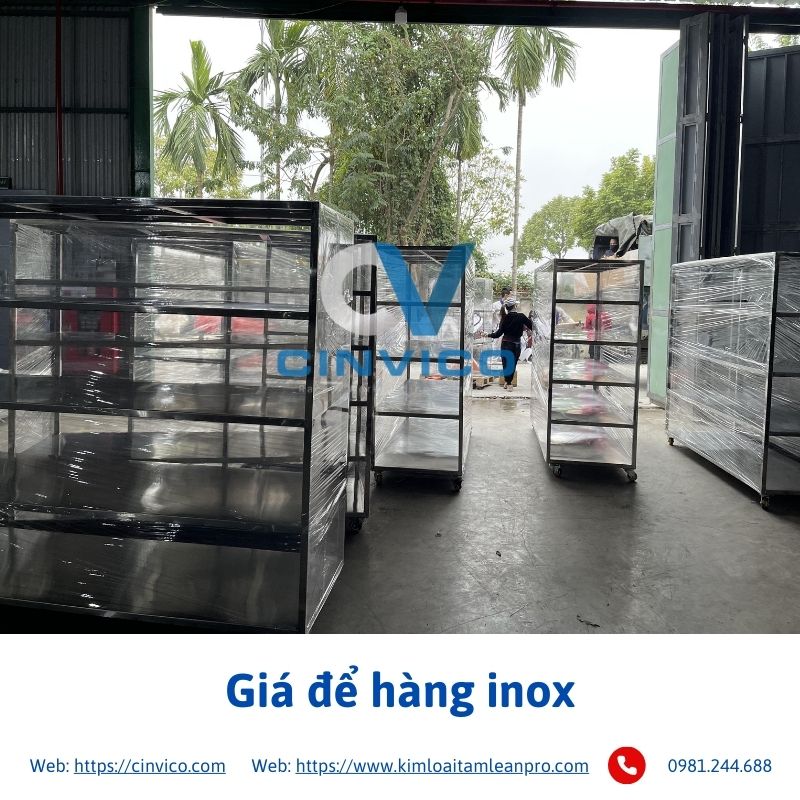 giá để hàng Inox