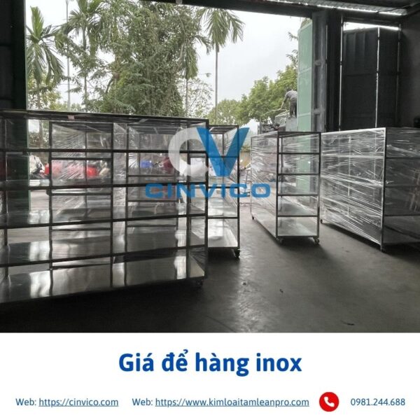 giá để hàng Inox