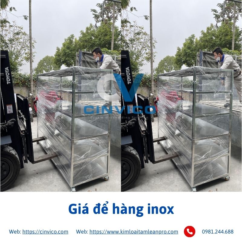 giá để hàng Inox