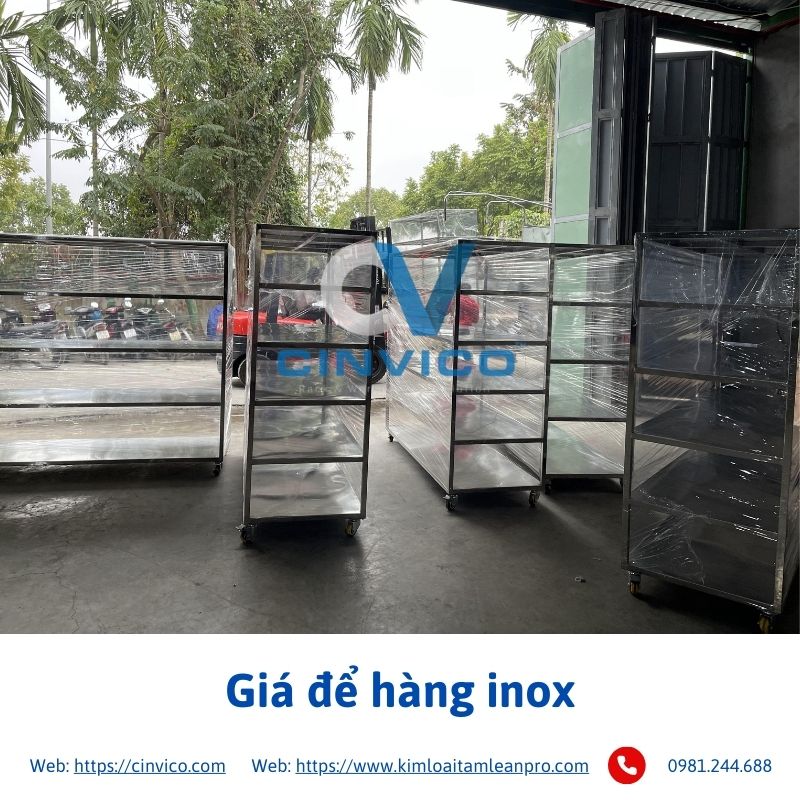 giá để hàng Inox