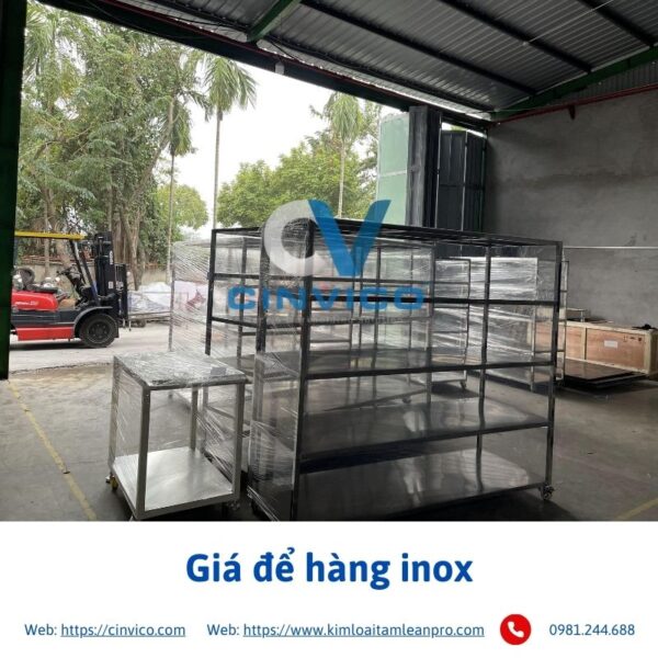 giá để hàng Inox