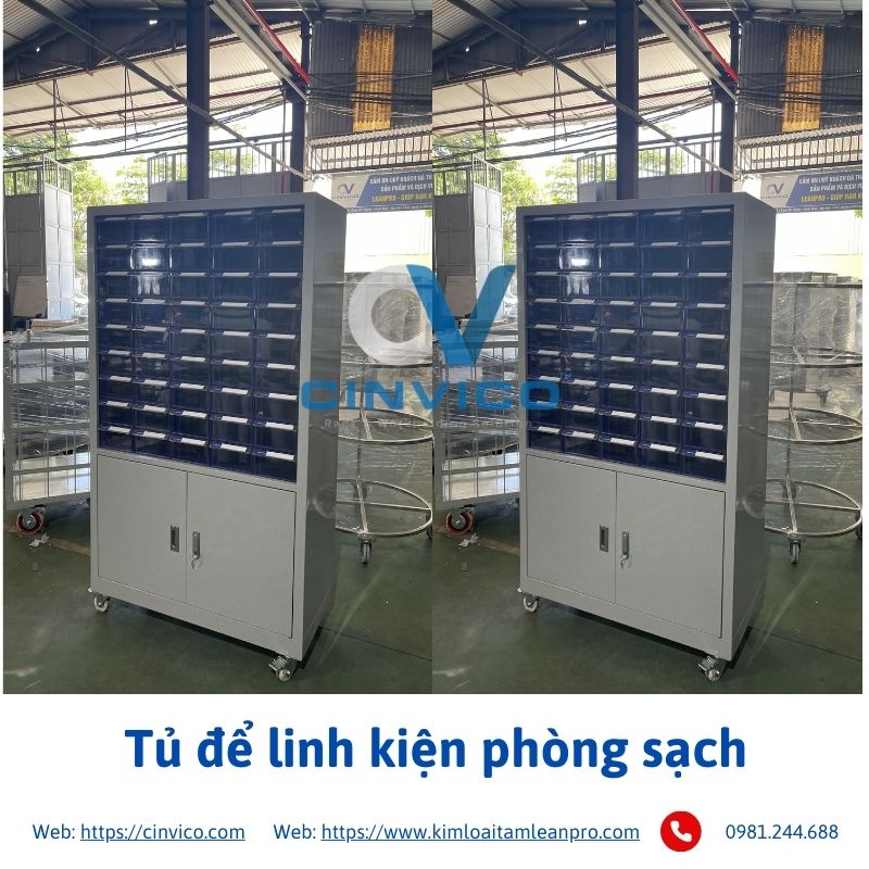 tủ để linh kiện phòng sạch