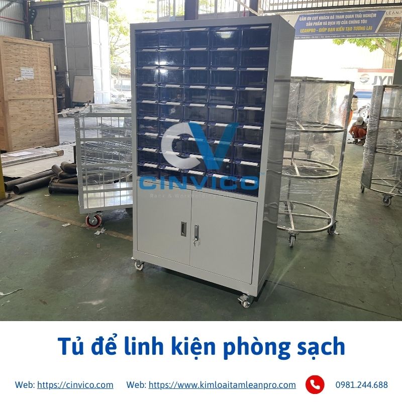 tủ để linh kiện phòng sạch