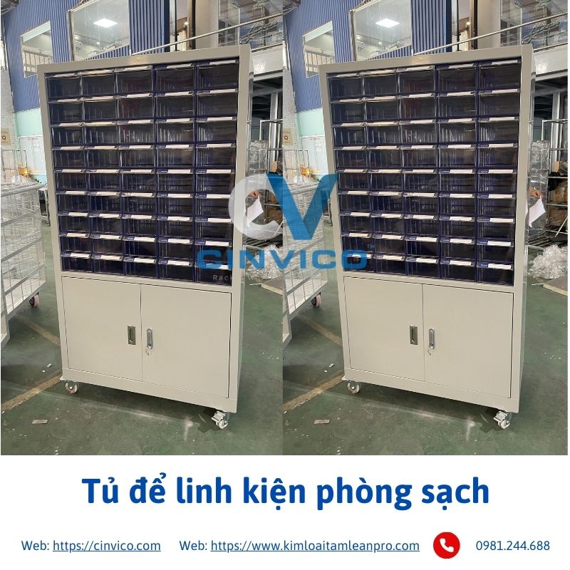 tủ để linh kiện phòng sạch