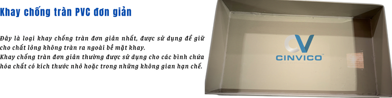 Khay chống tràn PVC dạng đơn Leanpro