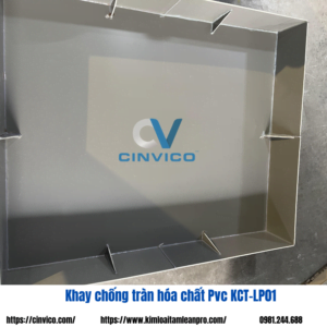Khay chống tràn hóa chất nhựa PVC Leanpro KCT-LP01