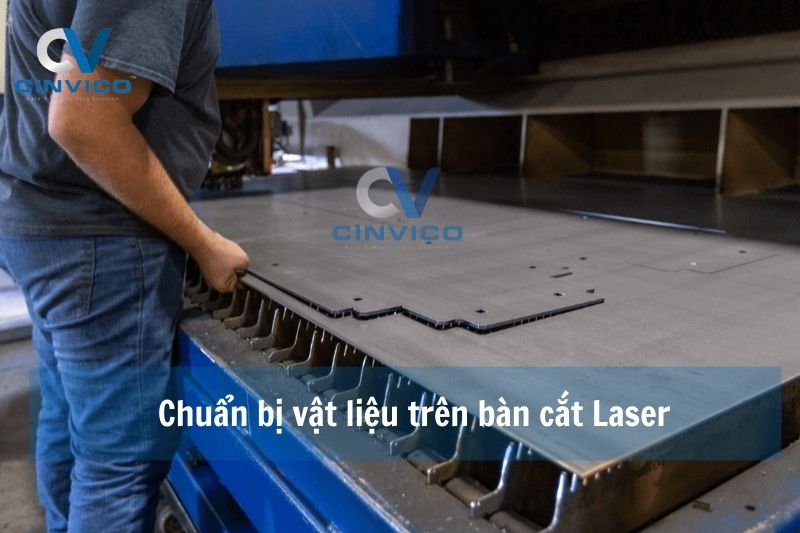 Chuẩn bị vật liệu cắt Laser kim loại