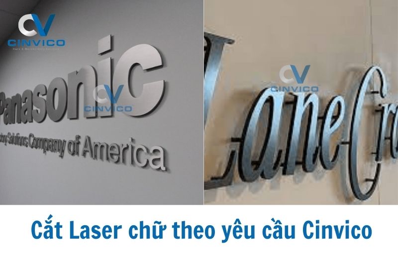 Cắt Laser chữ theo yêu cầu Cinvico