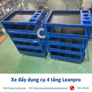 Xe đẩy dụng cụ 4 tầng leanpro XD-LP01