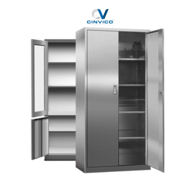 Tủ có cánh bằng inox