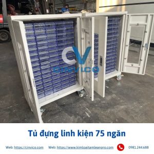 Tủ đựng linh kiện 75 ngăn