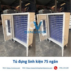 Tủ đựng linh kiện 75 ngăn