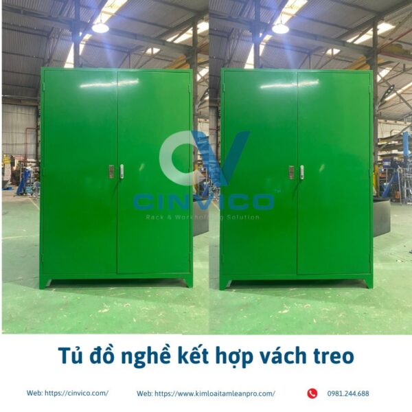 Tủ để đồ nghề kết hợp treo dụng cụ