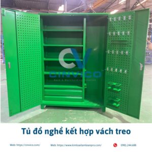 Tủ để đồ nghề kết hợp treo dụng cụ