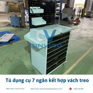 tủ dụng cụ 7 ngăn kết hợp vách treo