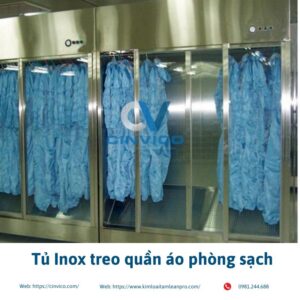 Tủ Inox treo quần áo phòng sạch