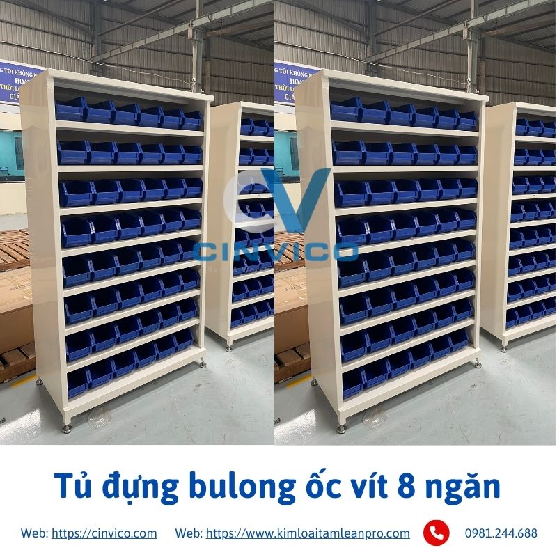 Hình ảnh thực tế về sản phẩm tủ đựng bulong ốc vít nhiều ngăn