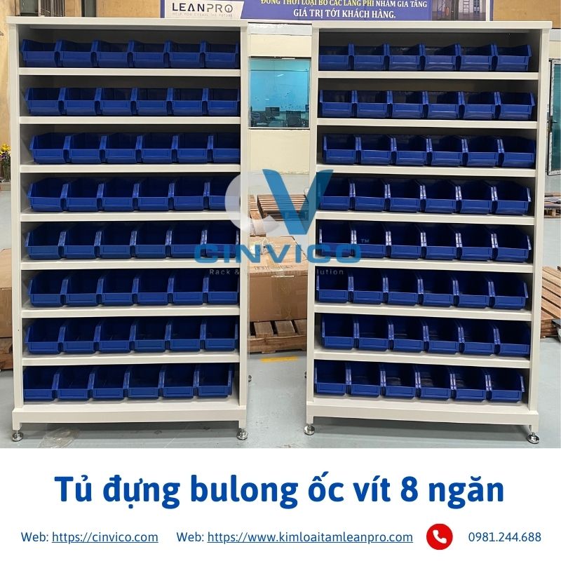 Hình ảnh thực tế về sản phẩm tủ đựng bulong ốc vít nhiều ngăn