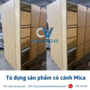 Tủ đựng sản phẩm có cánh mica