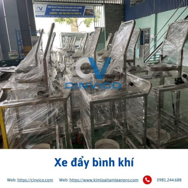 Hình ảnh sản phẩm xe đẩy bình khí tại Cinvico 